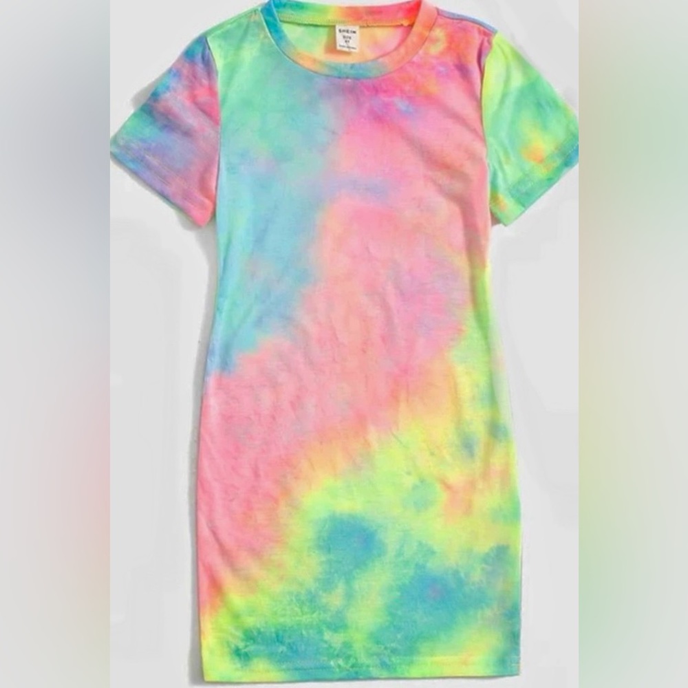 SHEIN Tye-Dye Dress - Picture 1 of 3